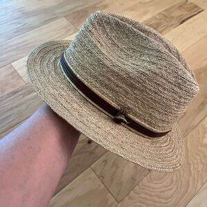 Tommy Bahama Fine Raffia Braid Safari Hat, Sz L/XL